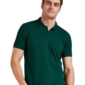 Symbol Men's Cotton Rich Solid Polo Tshirt | Collar Tshirts | Half Sleeves | Plain-Regular Fit